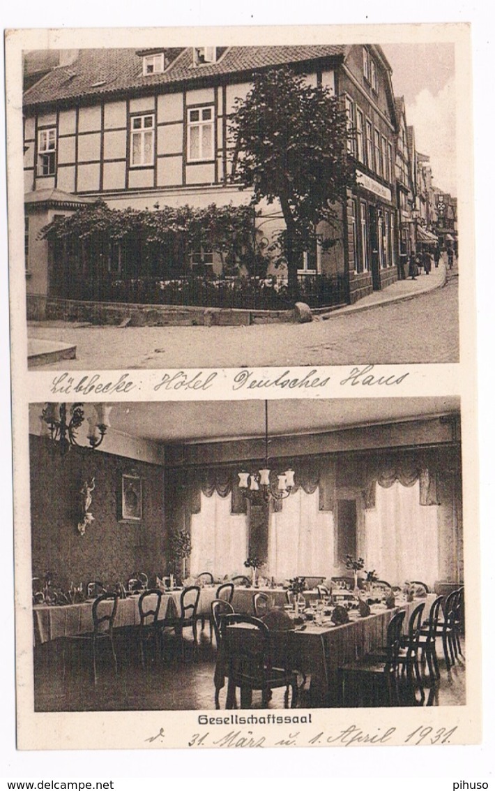 D-9842  LÜBBECKE : Hotel Deutsches Haus - Luebbecke