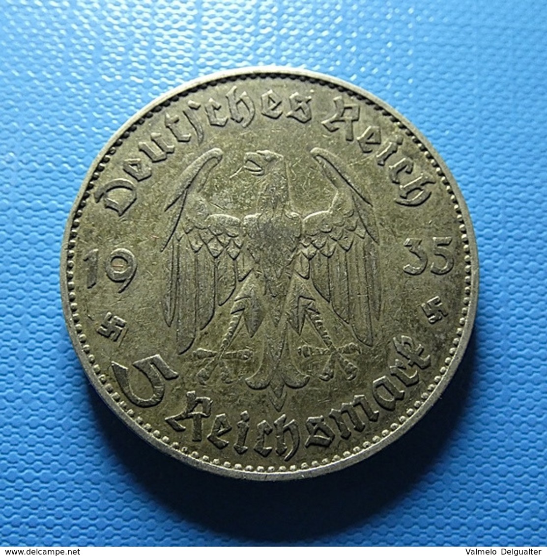 Germany 5 Reichsmark 1935 J Silver - 5 Reichsmark