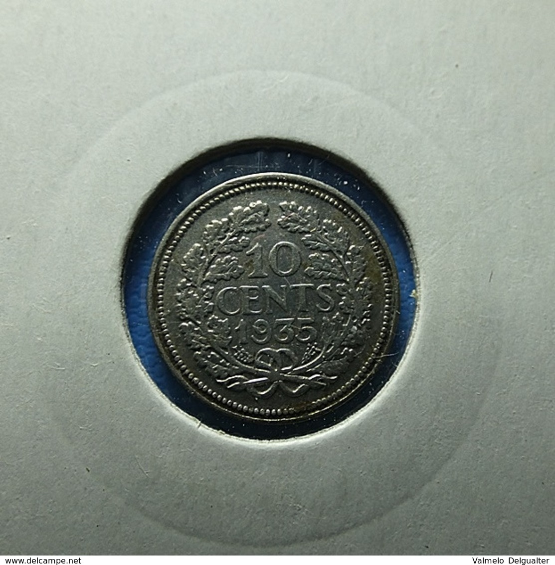 Netherlands 10 Cent 1935 Silver - 10 Centavos