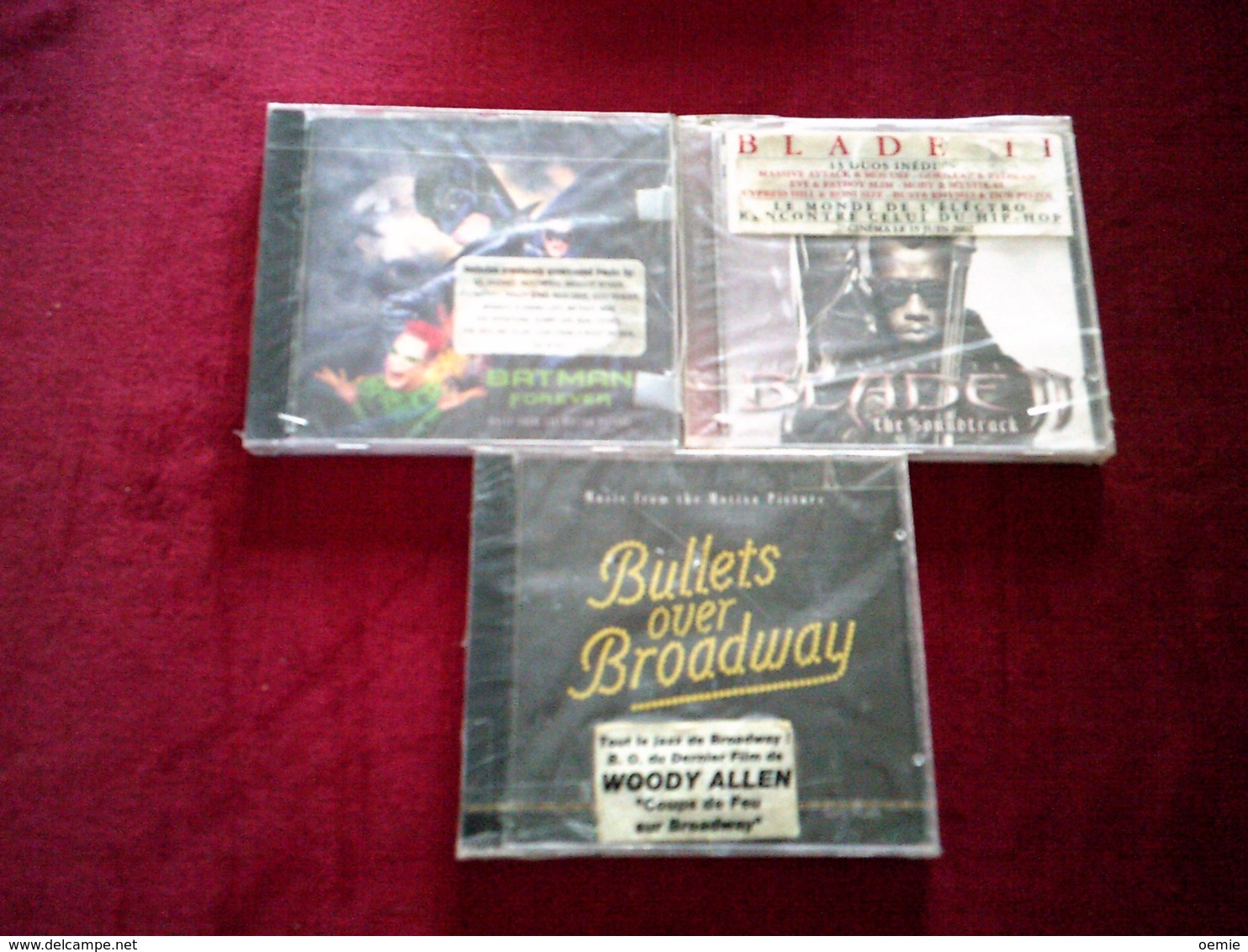 COLLECTION DE 3 CD ALBUMS  DE BANDE ORIGINAL DE  FILM ° BLADE 2 + BATMAN + BULLETS  OVER BROADWAY - Musique De Films