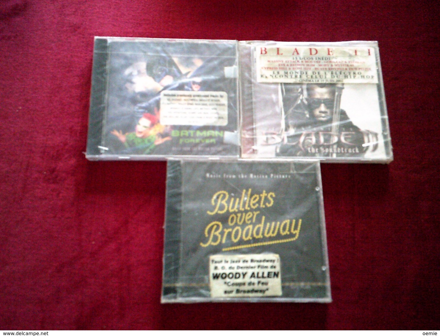 COLLECTION DE 3 CD ALBUMS  DE BANDE ORIGINAL DE  FILM ° BLADE 2 + BATMAN + BULLETS  OVER BROADWAY - Soundtracks, Film Music