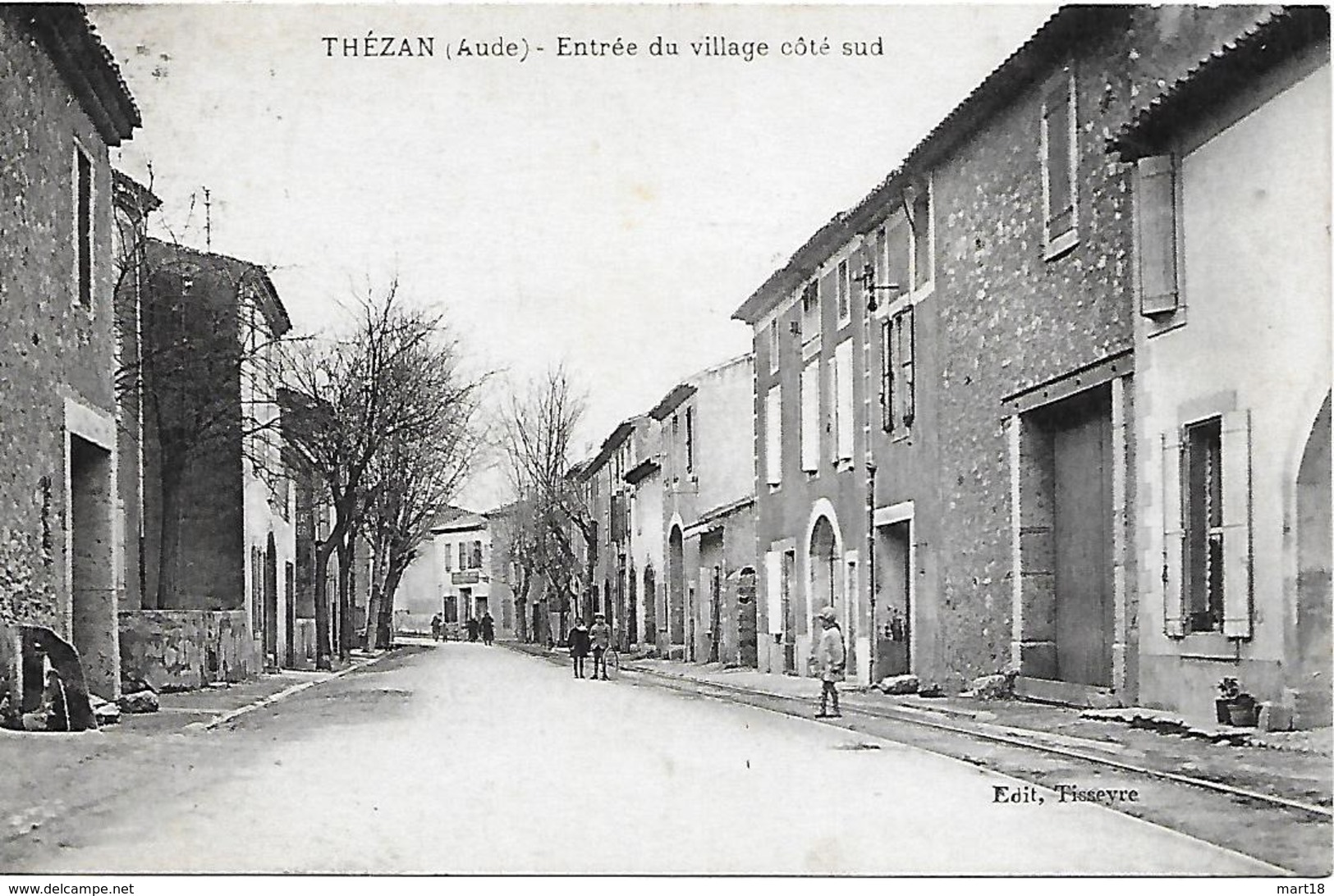 Carte Postale - THEZAN ( Aude 11 ) Entrée Du Village Côté Sud - Années 1930 - - Autres & Non Classés