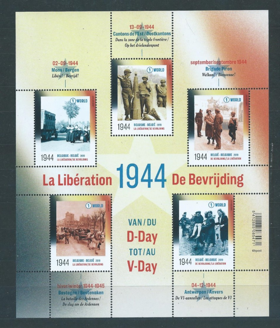 Belgique Bloc 284 - 1944 La Libération 2019 VF 8,1 € - 1961-2001