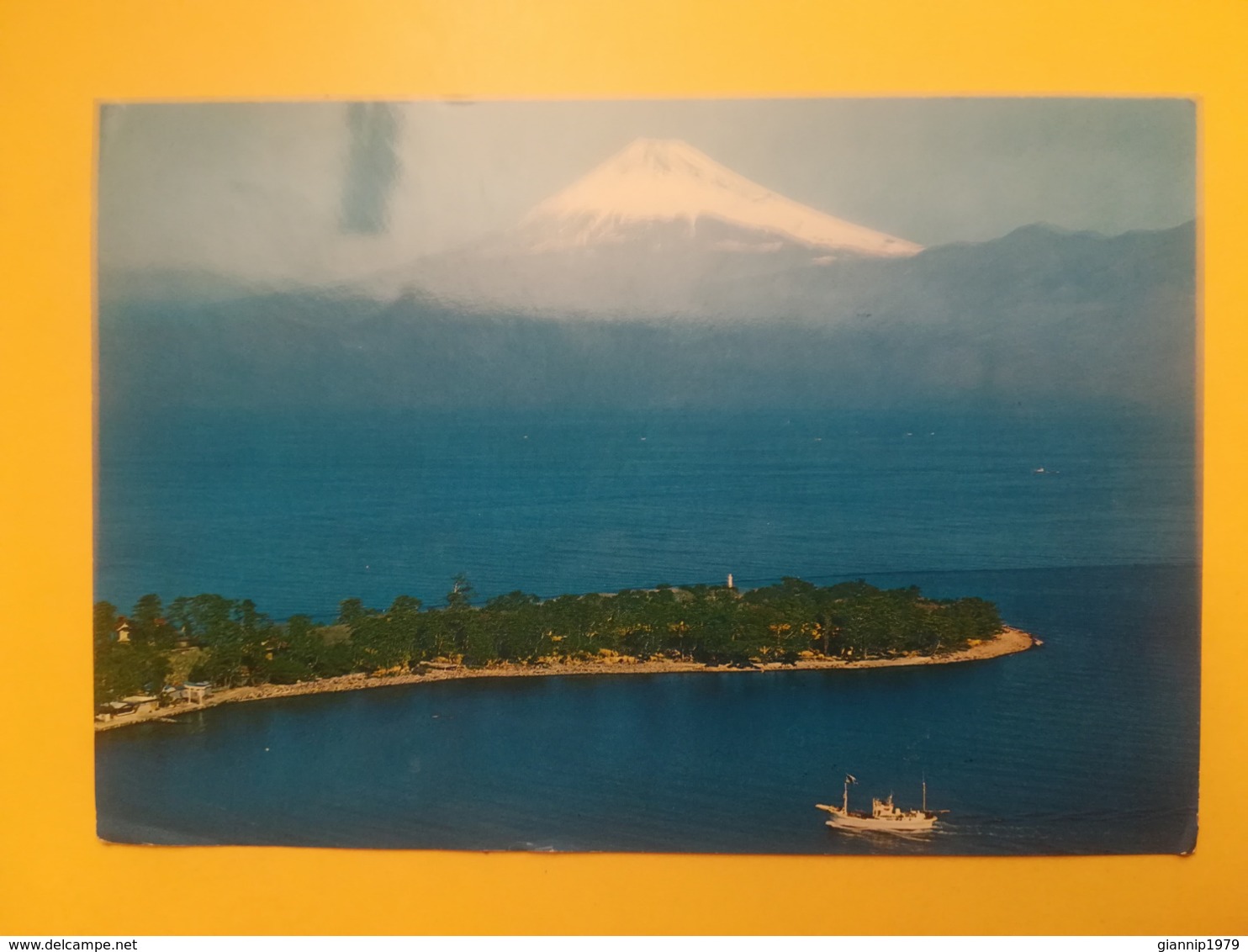 CARTOLINA POSTCARD GIAPPONE NIPPON 1972 MONTE FUJI SURUGA PREFECTURE SHIZUOKA  BOLLO CLADOPHORA SAUTERI AIR MAIL - Altri & Non Classificati