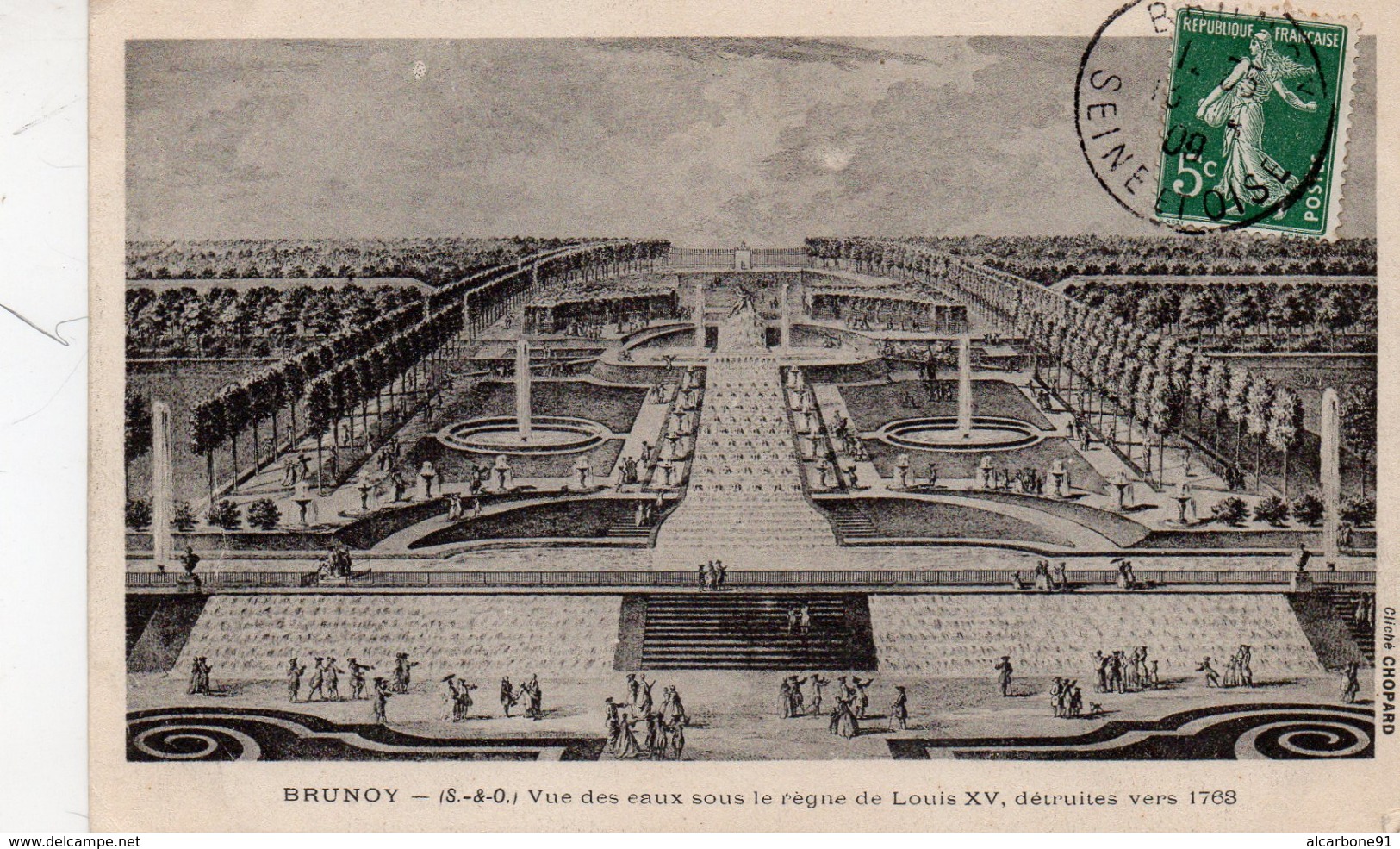 BRUNOY - Vue Des Eaux Sous Le Régne De Louis XV - Brunoy