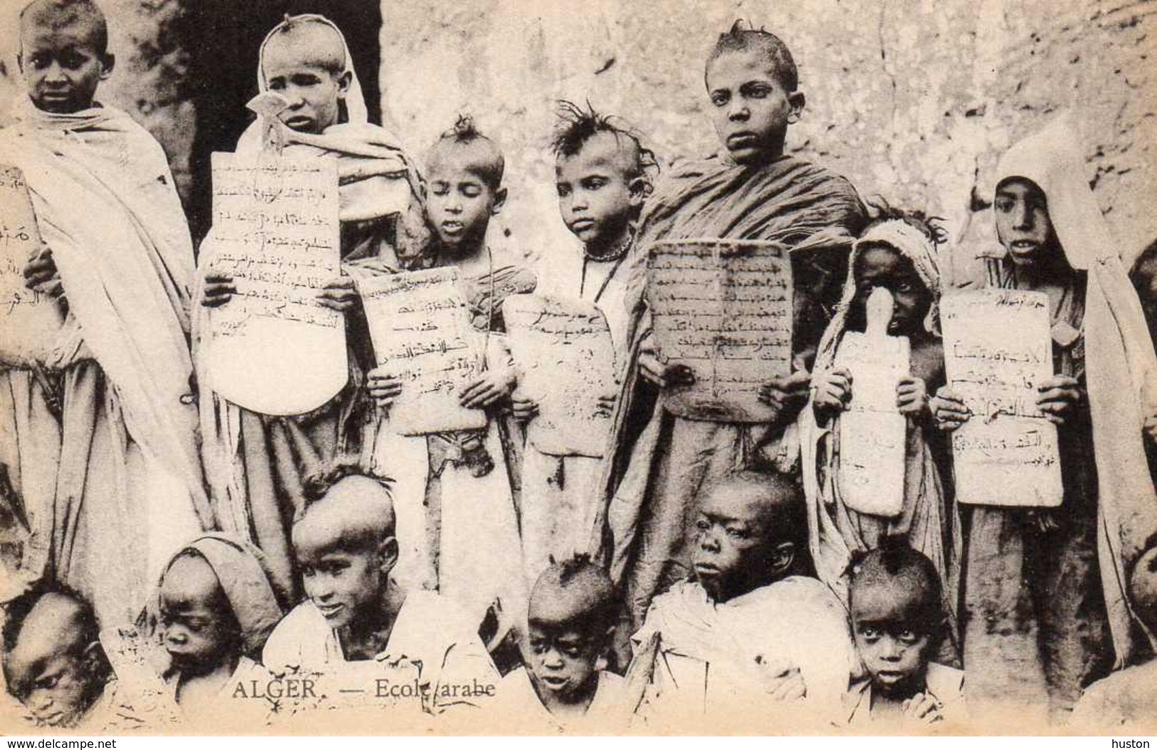 ALGER - Ecole Arabe - Enfants Faisant La Lecture - Algiers