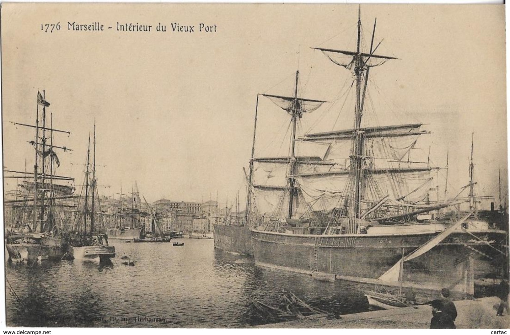 D13 - MARSEILLE - INTERIEUR DU VIEUX PORT - Beaux  Voiliers - Barques - PRECURSEUR - Old Port, Saint Victor, Le Panier