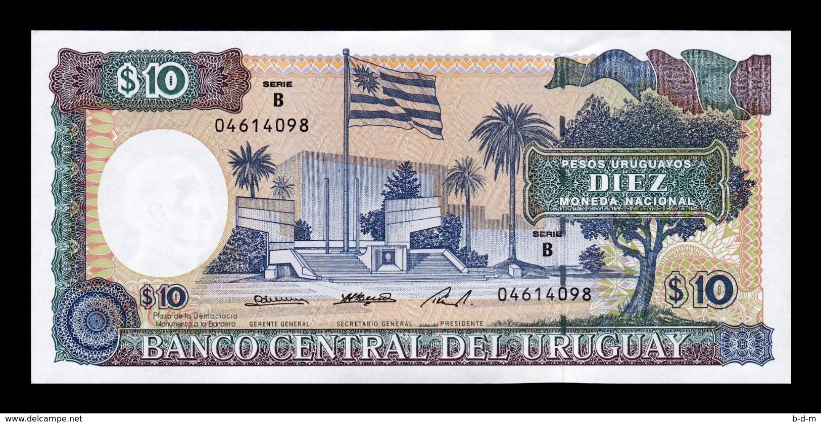 Uruguay 10 Pesos Uruguayos 1995 Pick 73Bb SC UNC - Uruguay