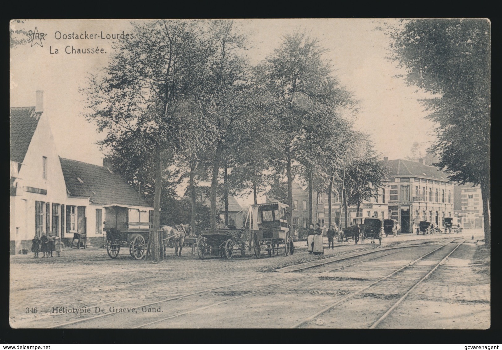 OOSTACKER LOURDES - LA CHAUSSEE   PAARDEKARREN - Gent