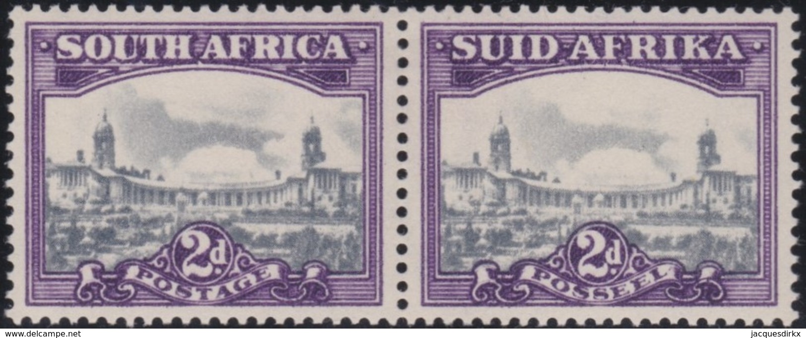 South Africa     .    SG   .   107  Paire       .     *     .       Mint-hinged    .   /   .   Ongebruikt - Neufs