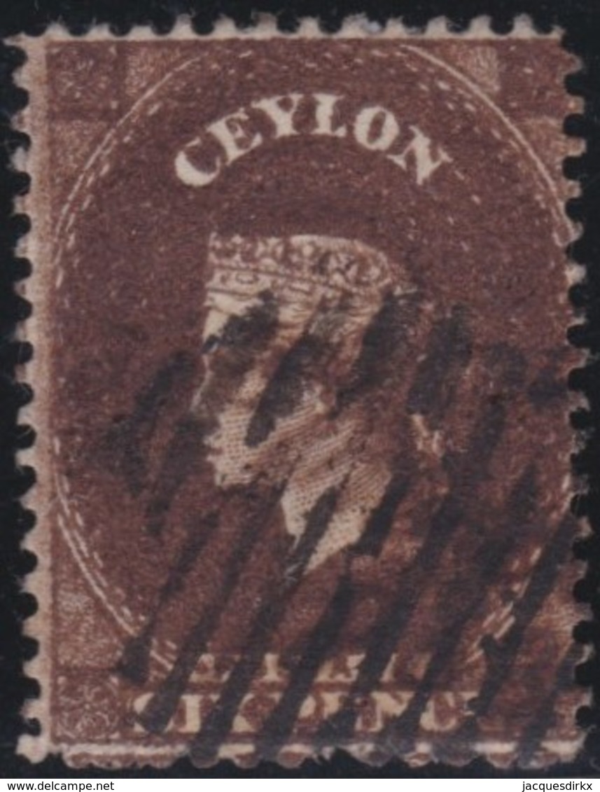 Ceylon    .    SG   .    41a       .     O        .       Cancelled     .   /   .  Gebruikt - Ceylon (...-1947)