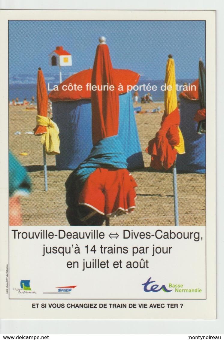 Calvados: TROUVILLE   - DEAUVILLE ;  DIVES - CABOURG , Le  Ter , Train - Trouville