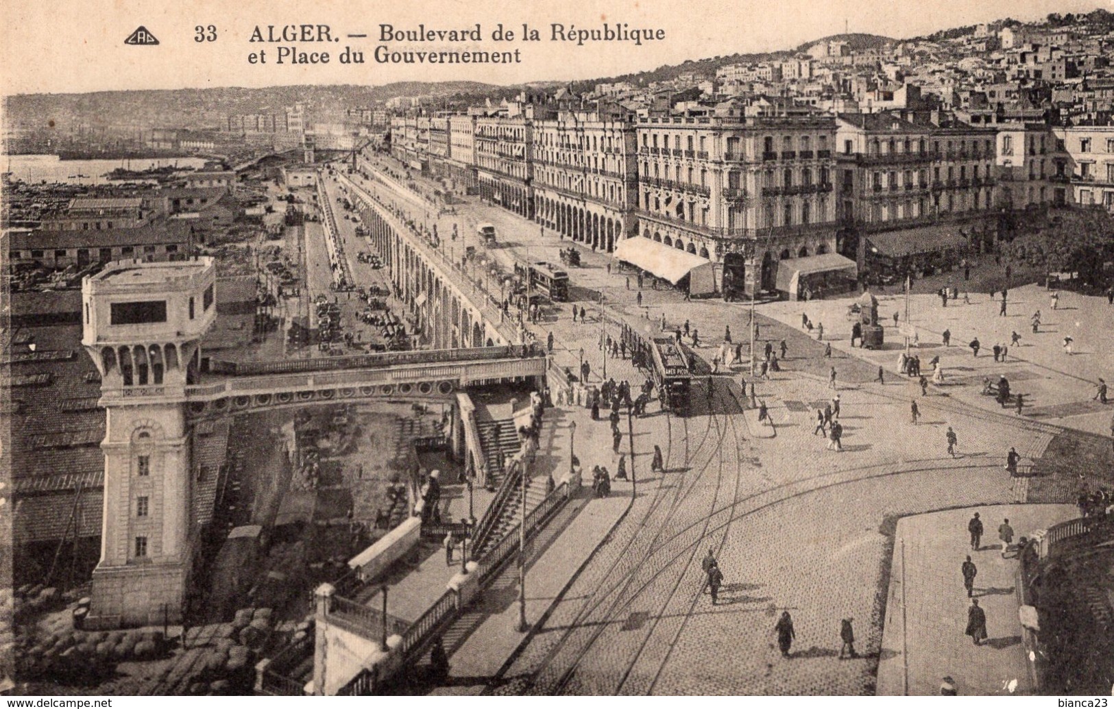 B58769 Cpa Alger - Boulevard De La République - Alger