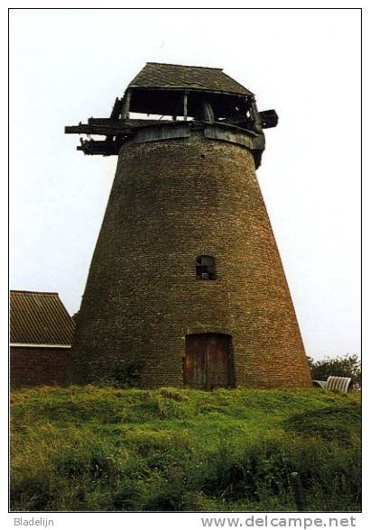 RESSEGEM Bij Herzele (O.Vl.) - Moulin Disparu / Verdwenen Stenen Molen Van Gijsels, Kort Voor De Afbraak (1972) - Herzele