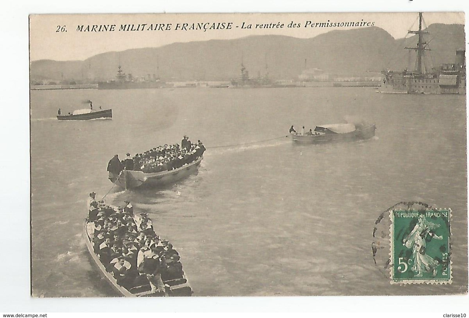 Militaria Marine Militaire La Rentrée Des Permissionnaires - Regimente