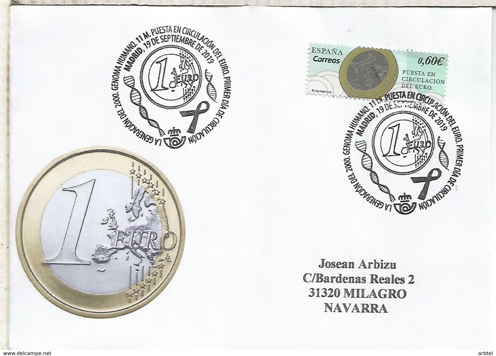 MADRID CC CON MAT PRIMER DIA GENERACION 2000 EURO COIN MONEDA NUMISMATICA - Monnaies