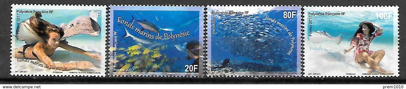 French Polynesia- 2017 - POLYNESIAN SEA-BEDS- 4 V MNH Set - Neufs