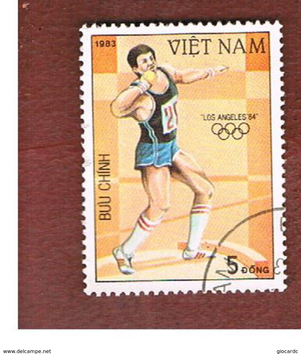 VIETNAM - SG 596  -     1983   OLYMPIC GAMES: SHOT PUT     -  USED - Vietnam