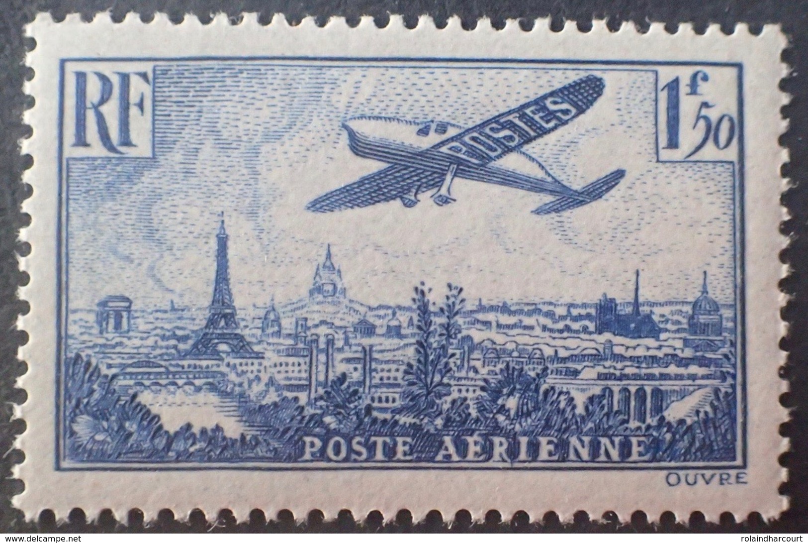 R1615/1359 - 1936 - POSTE AERIENNE - AVION SURVOLANT PARIS - N°9 NEUF** - 1927-1959 Mint/hinged