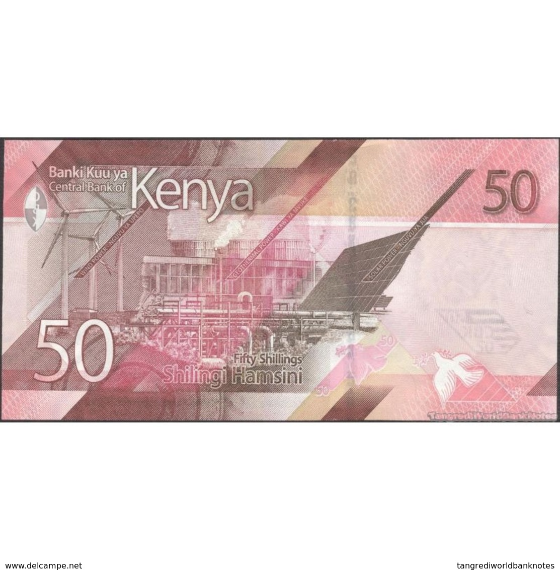 TWN - KENYA NEW - 50 Shillings 2019 Prefix AB UNC - Kenia