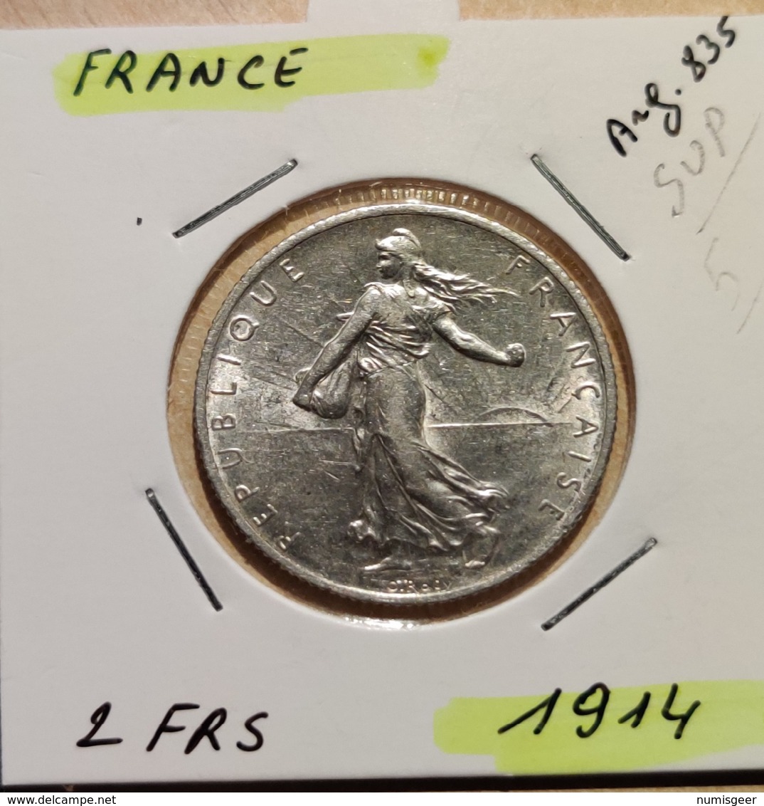 2 FRANCS  1914   --  ( 3 ° République ) 2 SCANS - Autres & Non Classés