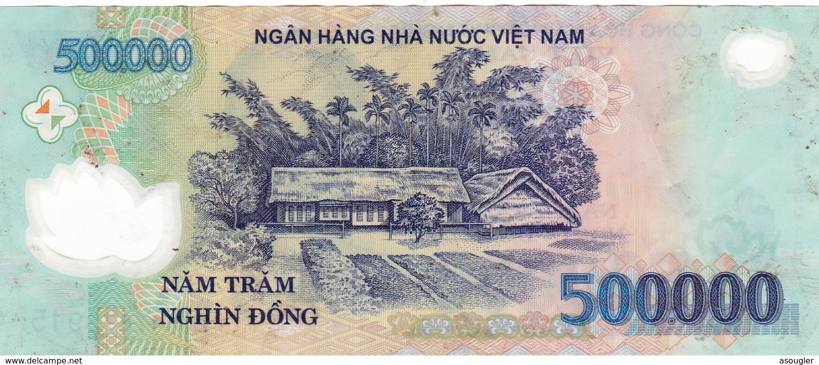 VIETNAM 500000 DONG 2003 F-VF P-124a "free Shipping Via Registered Air Mail" - Vietnam