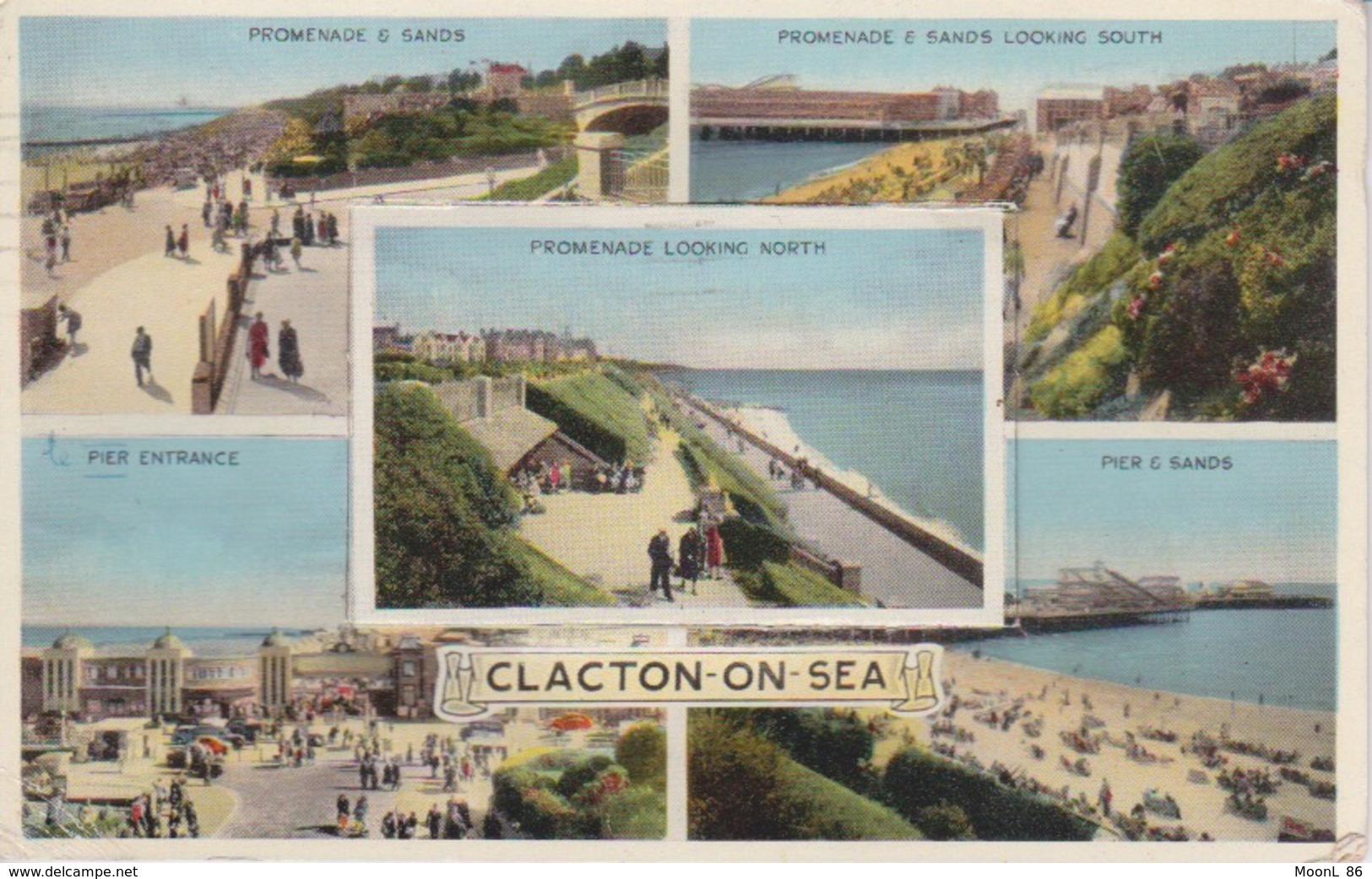 ANGLETERRE - ESSEX - CLACTON ON SEA - CARTE SYSTEME AVEC DIFFERENTES VUES - Clacton On Sea