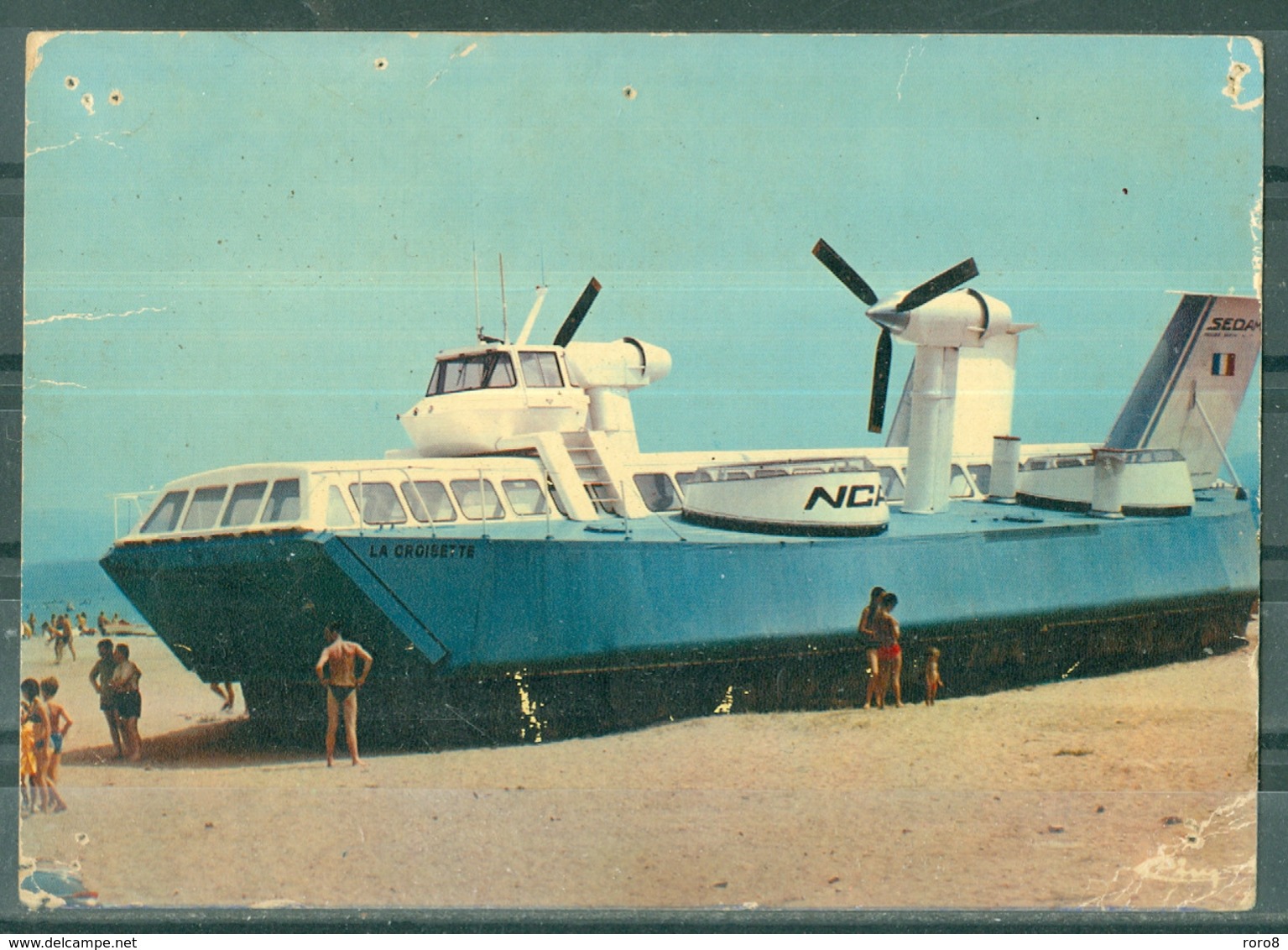 TRANSPORT - L'AEROGLISSEUR LIGNE HYERES - St TROPEZ - CANNES   ( TROU DE PUNAISES ) - Hovercrafts