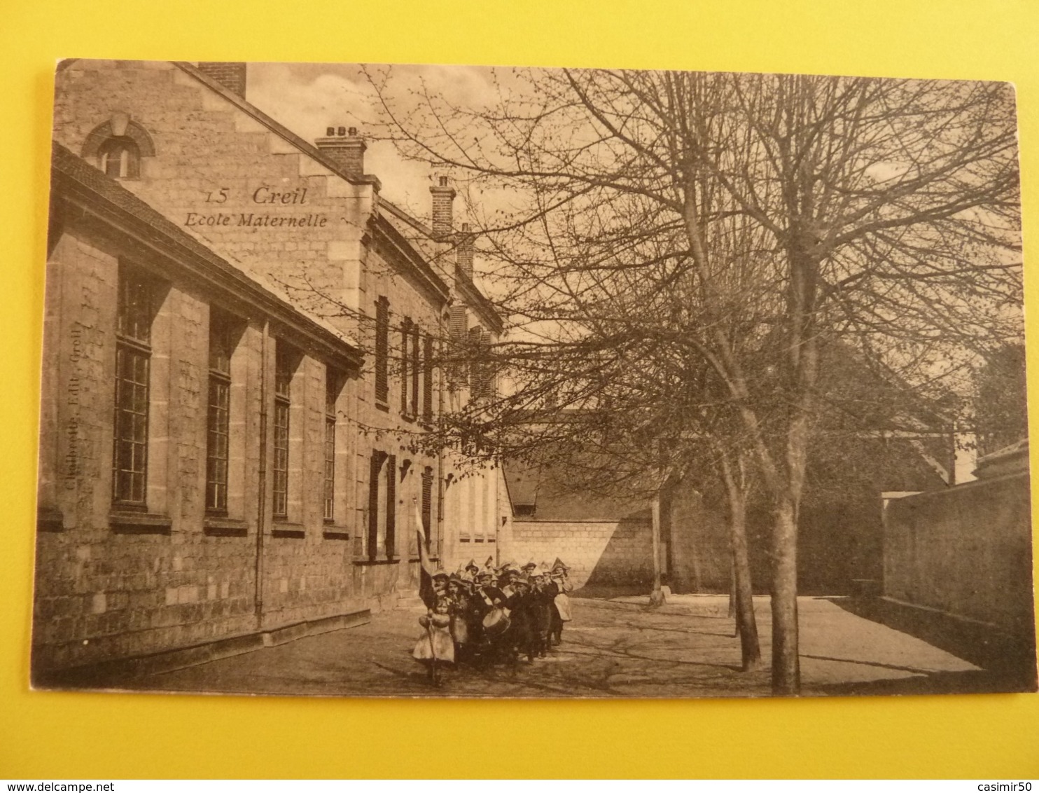 CREIL ECOLE MATERNELLE RARE CARTE ANIMEE - Creil