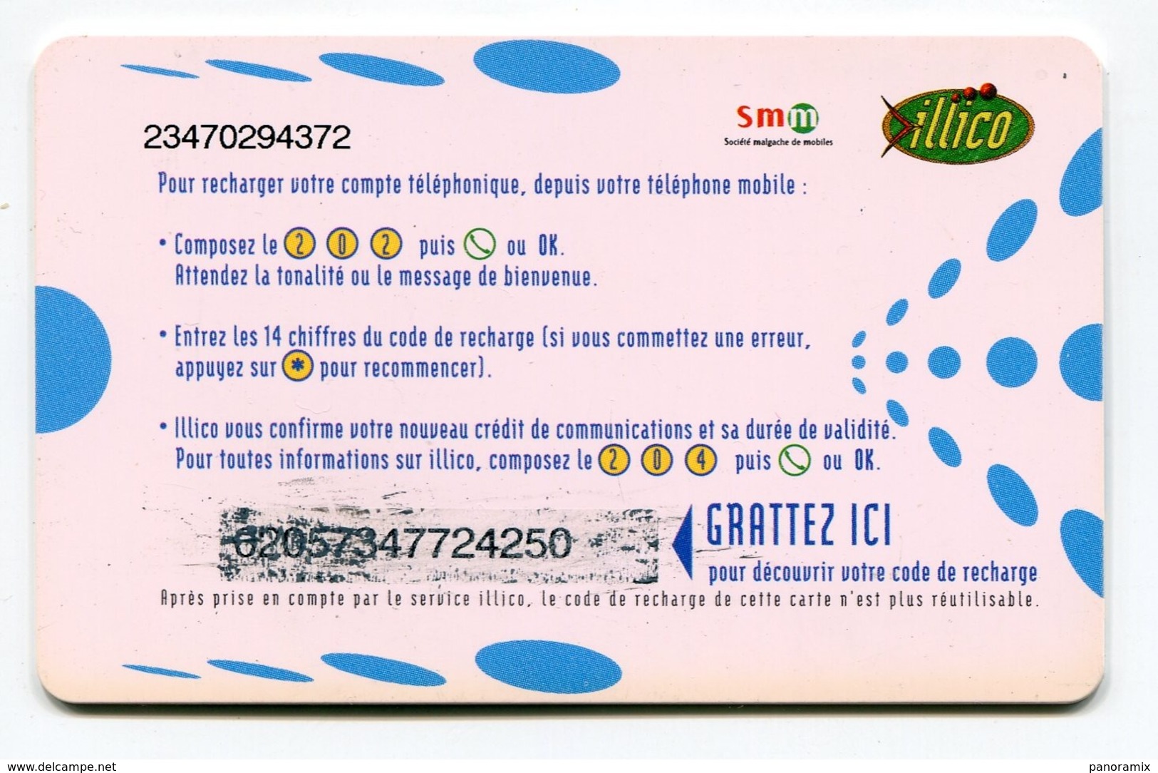 Telecarte Prépayée °_ Madagascar-Illico-75.000 Fmg- R/V 4250 - Madagaskar