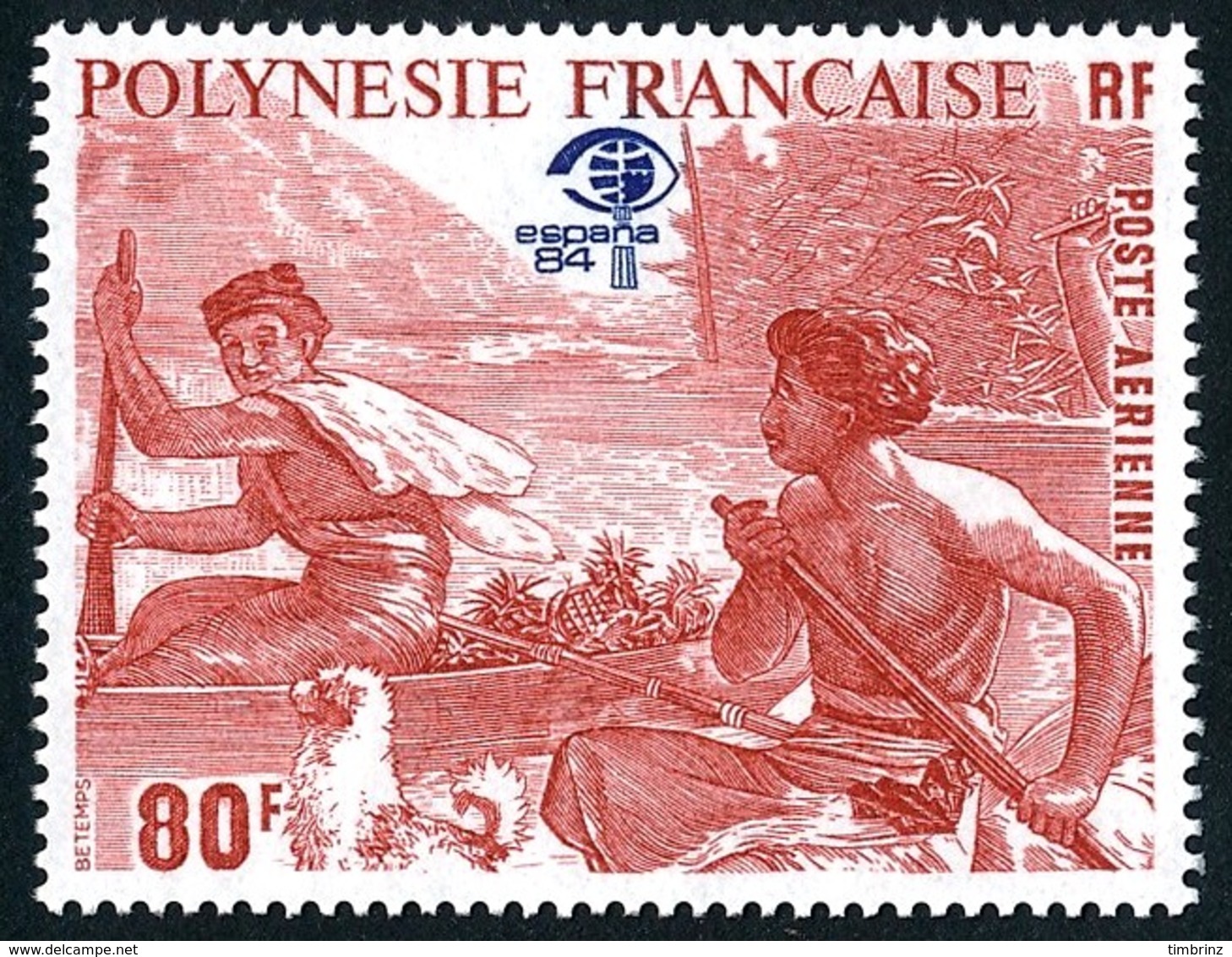 POLYNESIE 1984 - Yv. PA 182 **   Cote= 3,00 EUR - Expo Phil. Intern. Espana' 84  ..Réf.POL24450 - Ungebraucht