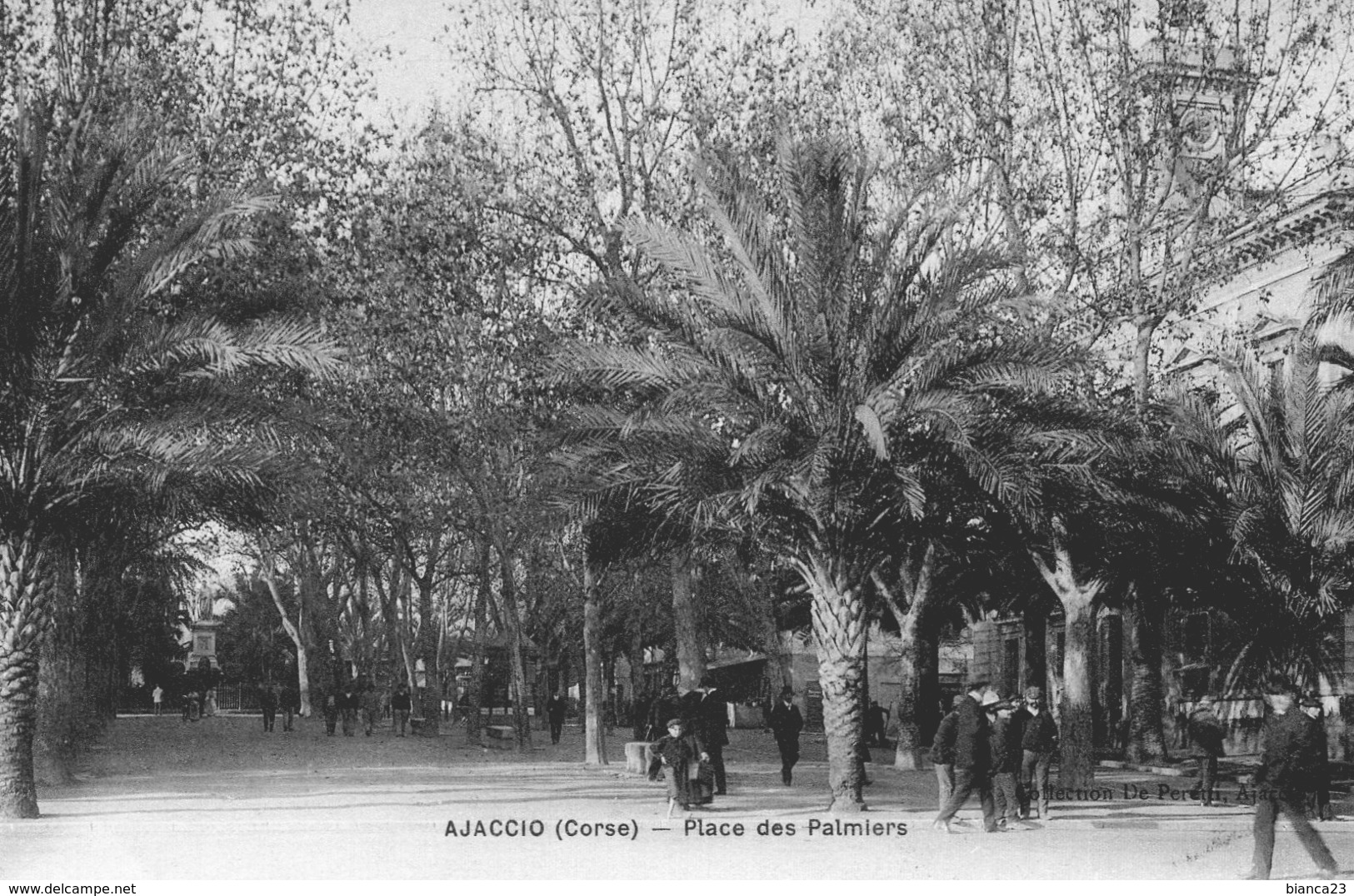 B58839 Cpa Ajaccio - Place Des Palmiers - Autres & Non Classés