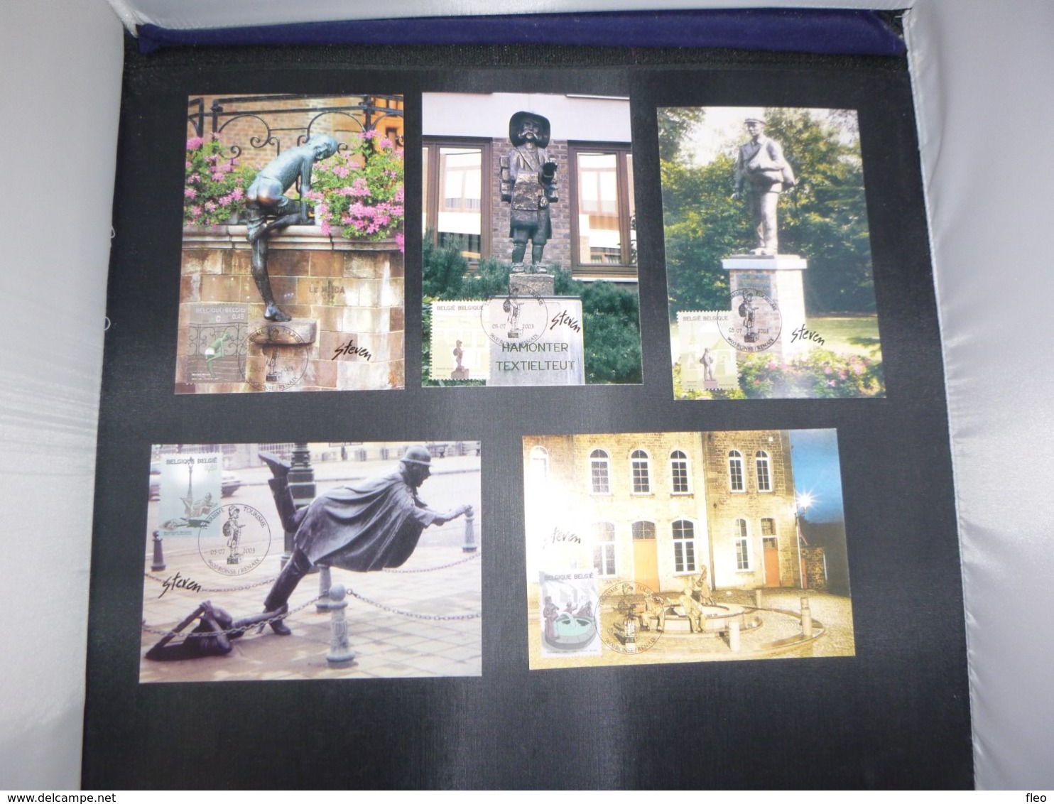 BELG.2003 3194 3195 3196 3197 & 3198 FDC Filatelic Card " Tourisme " : WITH SIGNATURE CREATOR " STEVEN WILSENS " - 2001-2010