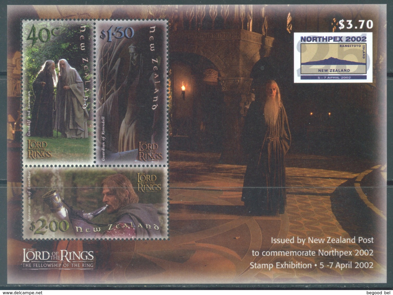 NEW ZEALAND - MNH/**. - 2002 - LORD OF THE RINGS - Yv 159 -  Lot 20674 - Hojas Bloque