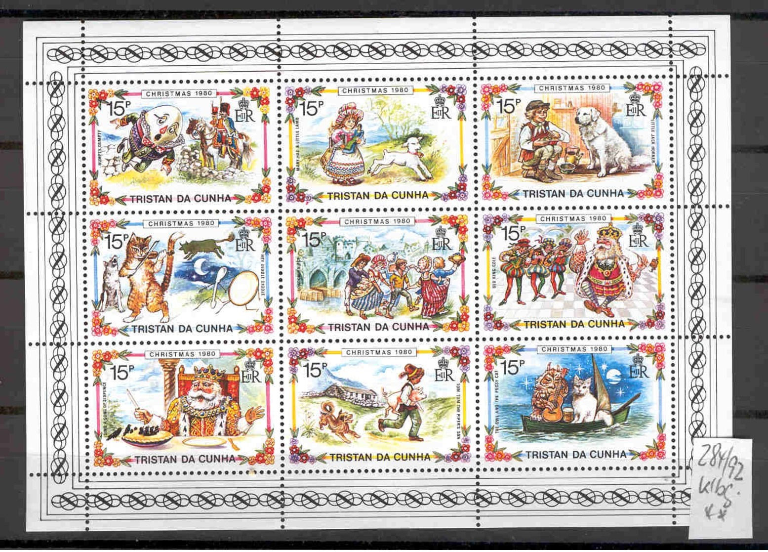 TRISTAN DA CUNHA - 284/92 Klbg. Kinderreime  Kompl.postfr. - Tristan Da Cunha