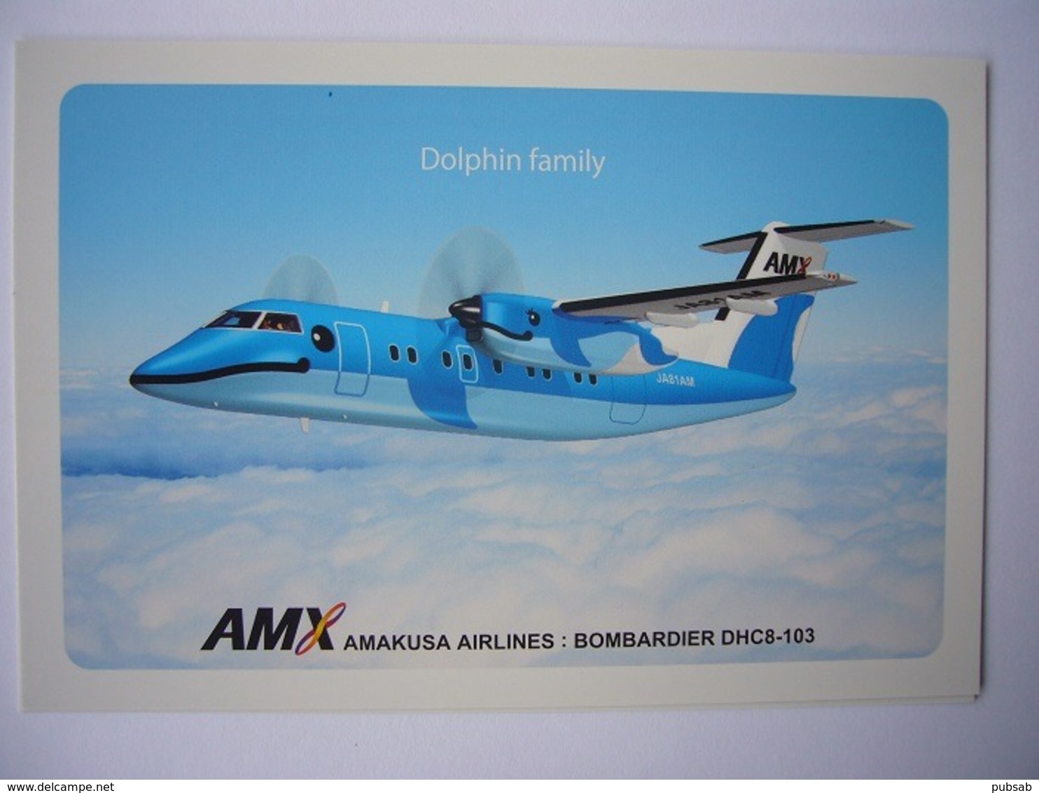 Avion / Airplane / AMX - AMAKUSA AIRLINES / Bombardier DHC 8-103 / Airline Issue - 1946-....: Ere Moderne