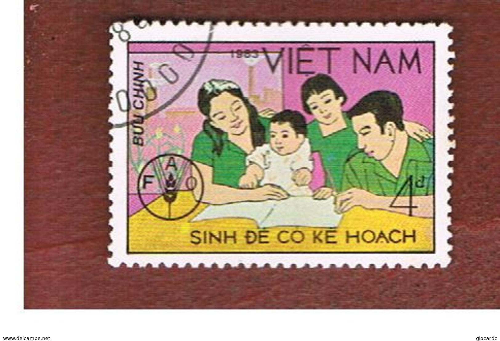 VIETNAM - SG 635    - 1983   WORLD FOOD DAY: FAMILY    -  USED - Vietnam