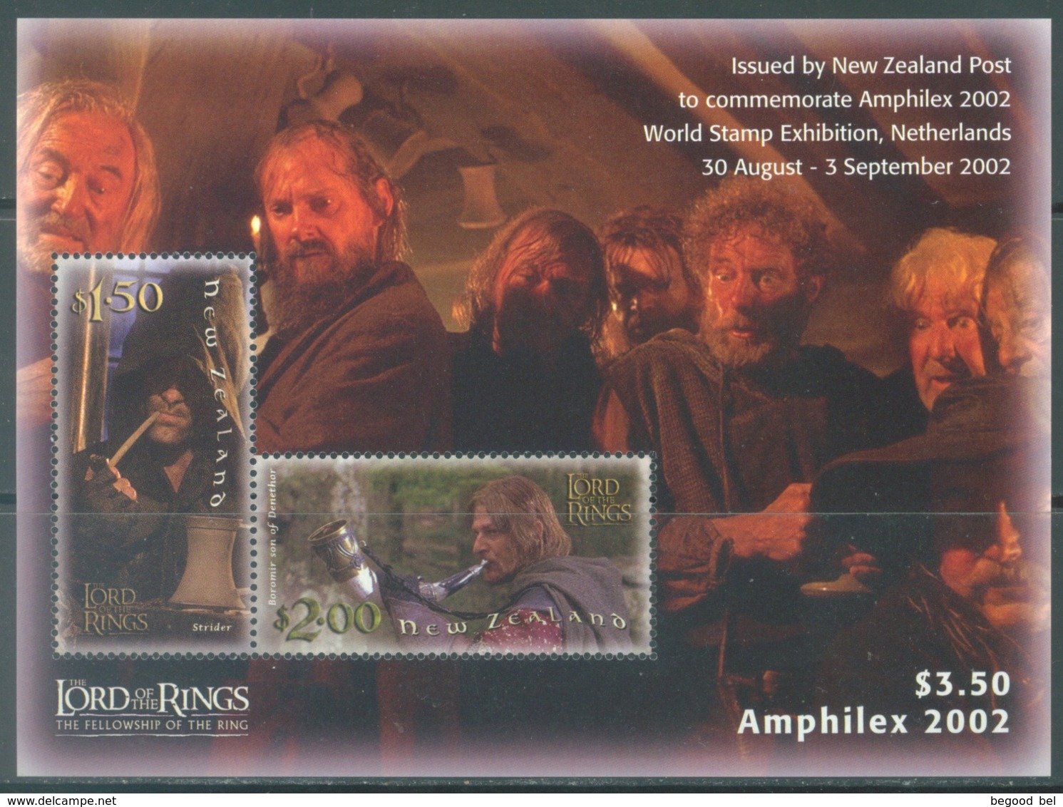 NEW ZEALAND - MNH/**. - 2002 - LORD OF THE RINGS - Yv 161 -  Lot 20677 - Blocs-feuillets