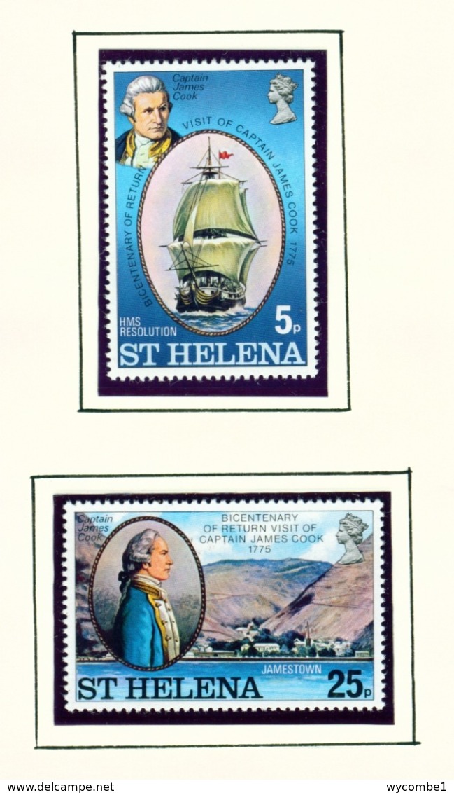 ST HELENA - 1975 Captain Cook Set Unmounted/Never Hinged Mint - Saint Helena Island