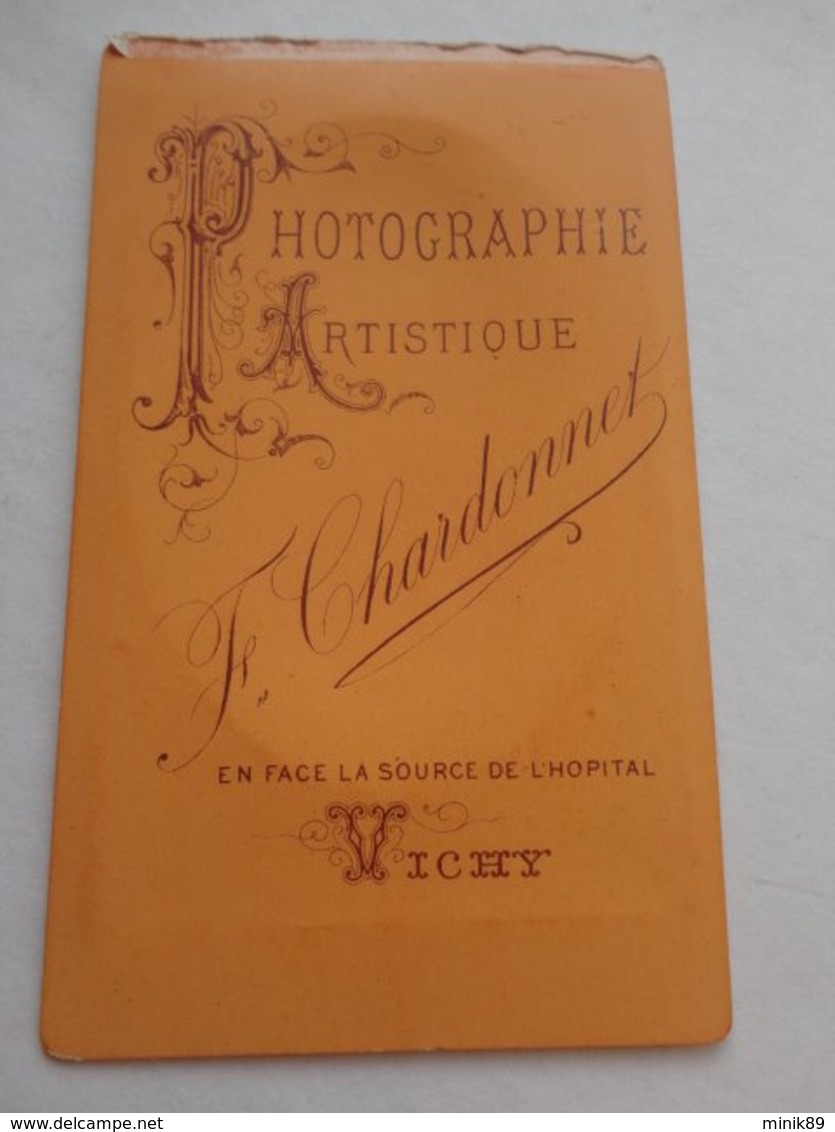 CDV  ALLIER " Marie REMY  " Photo CHARDONNET VICHY  Sortie D'un Album Provenant De CUSSET - Anciennes (Av. 1900)