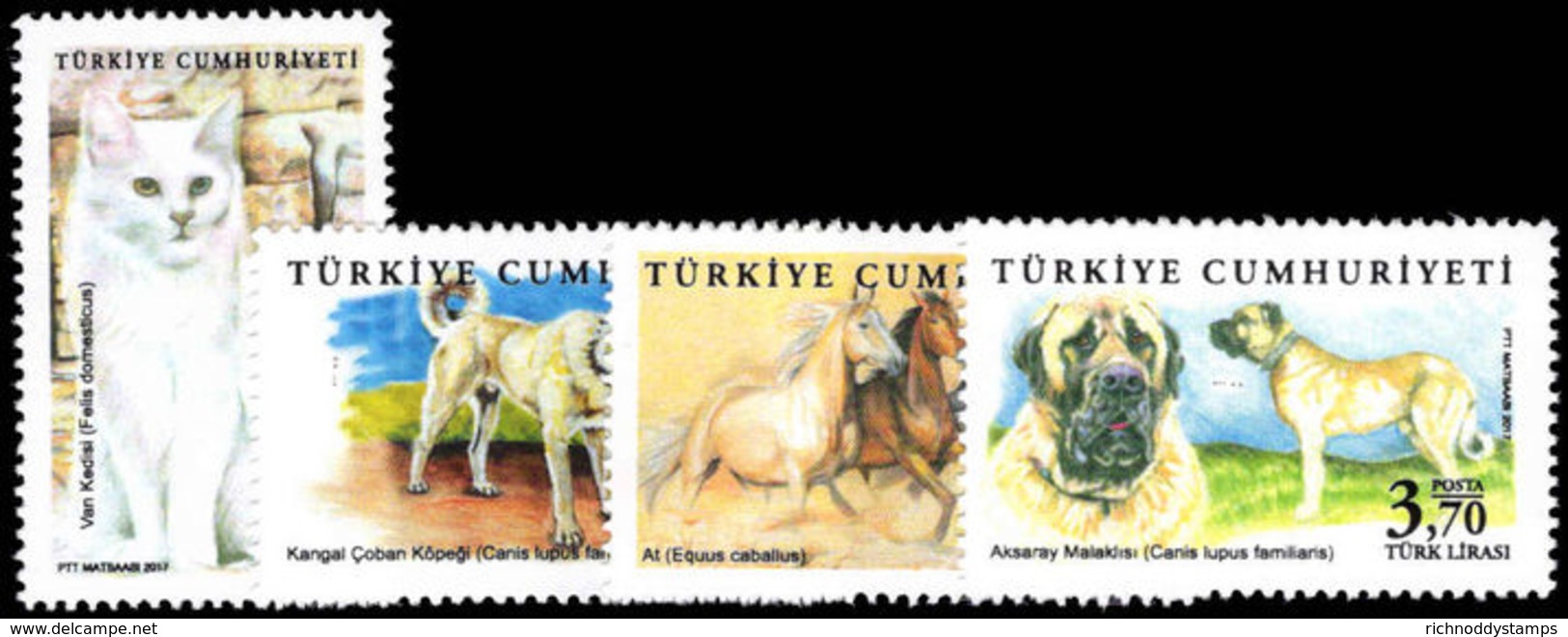 Turkey 2017 Native Animal Breeds Unmounted Mint. - Unused Stamps