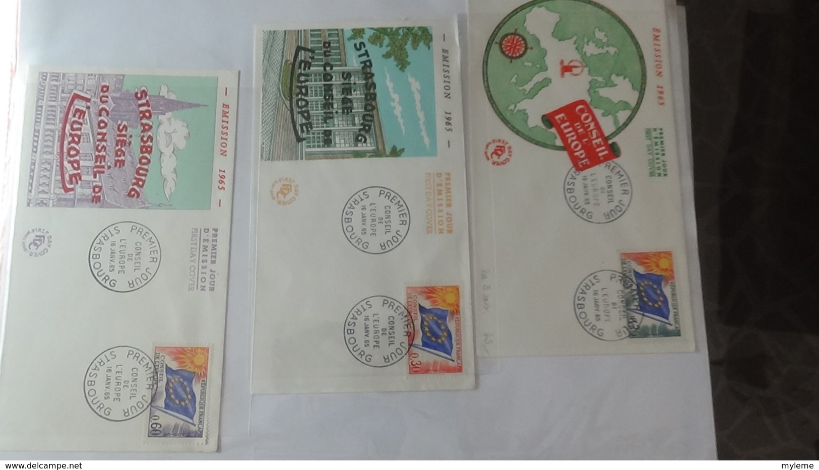 Dispersion d'une collection d'enveloppe 1er jour et autres dont 98 EUROPA de FRANCE entre 1956 et 1977