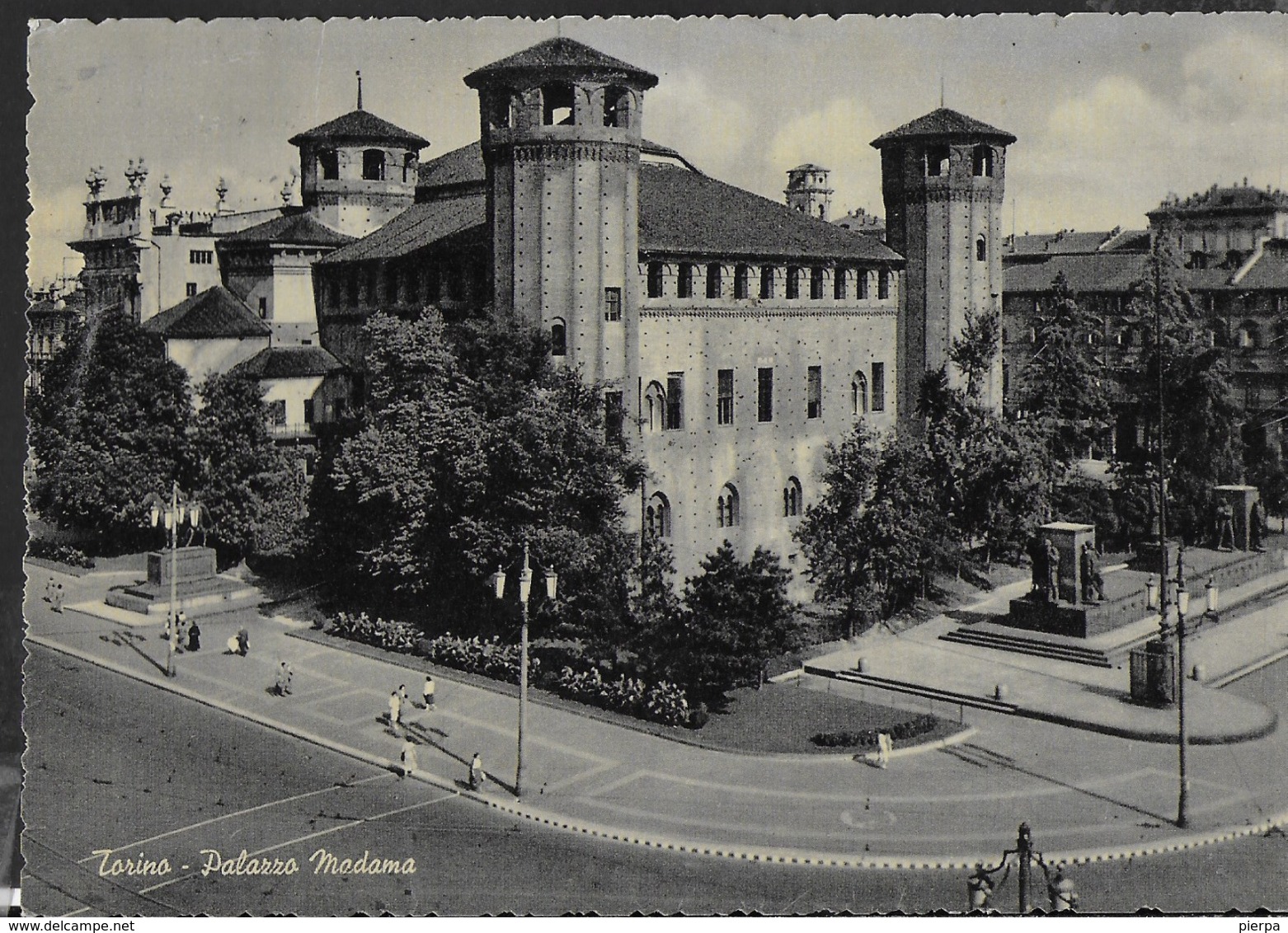 TORINO - PALAZZO MADAMA  - VIAGGIATA 1957 DA BRUSASCO/TORINO ( ANNULLO CONALBI) - Palazzo Madama