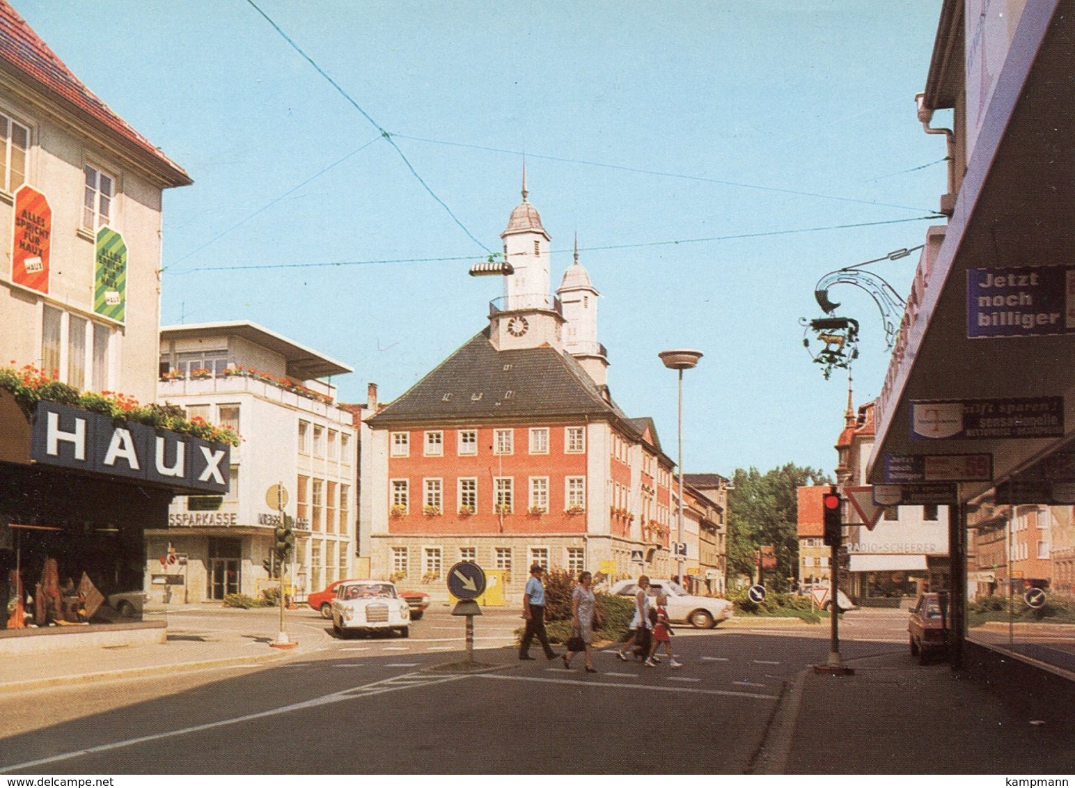 Mercedes Heckflosse,VW K 70,Tuttlingen,Marktplatz, Ungelaufen - PKW