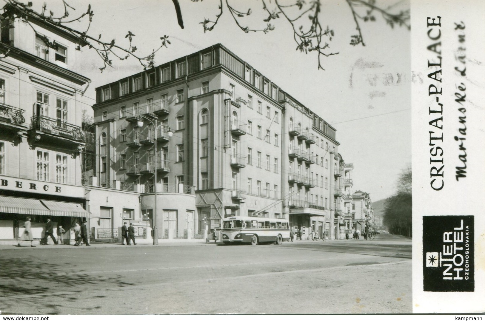 Trolleybus Marianske Lazne,Bad Marienbad,Interhotel "Cristal Palace", Gelaufen - Bus & Autocars