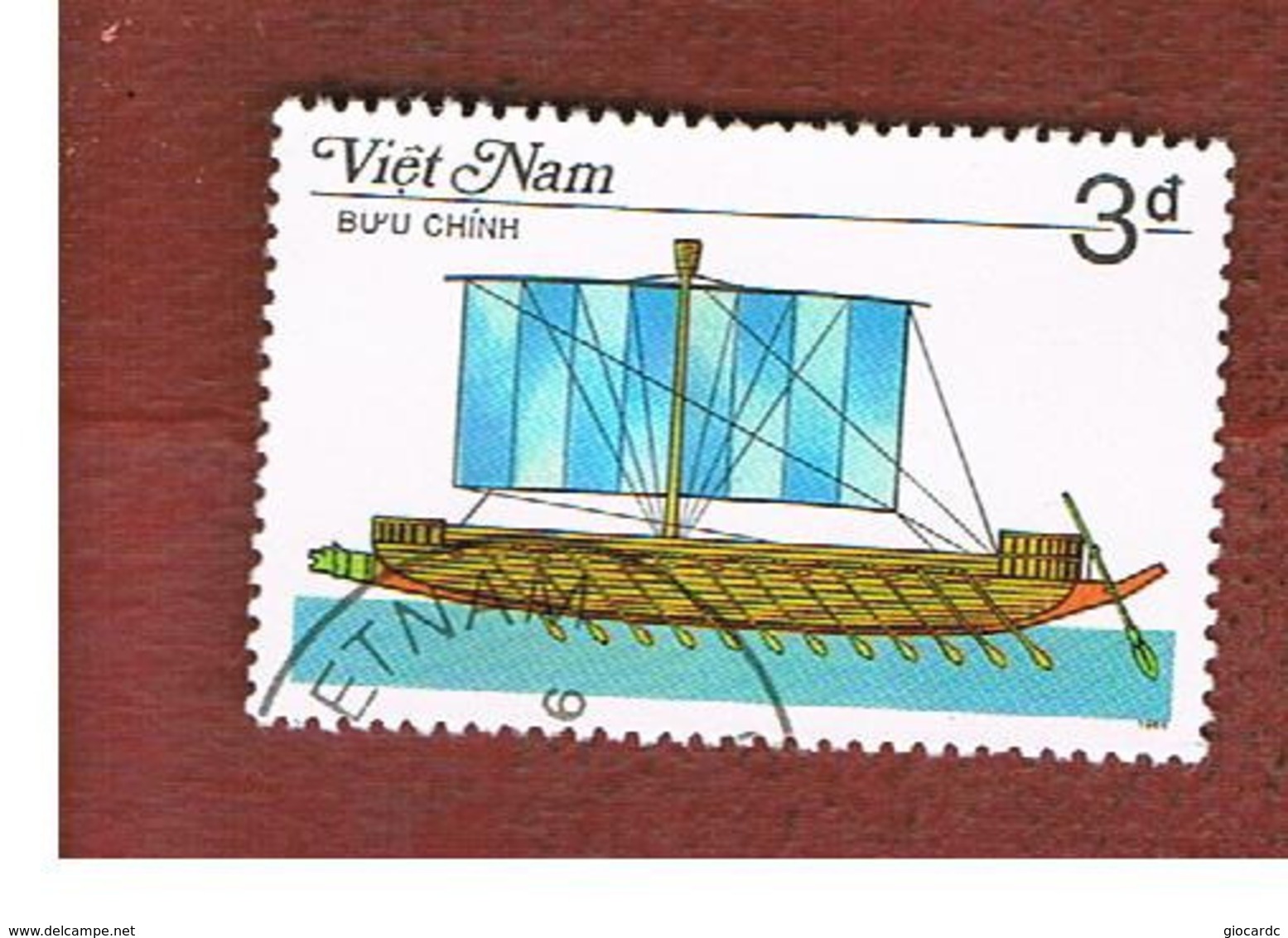 VIETNAM - SG 991    -   1986   SAILING SHIPS: PHOENICIAN WAR GALLEY                         -    USED - Vietnam