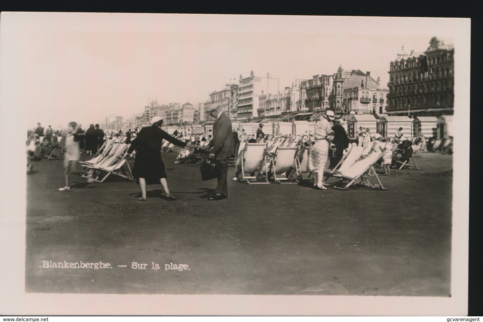 BLANKENBERGE   FOTOKAART   SUR LA PLAGE - Albanie