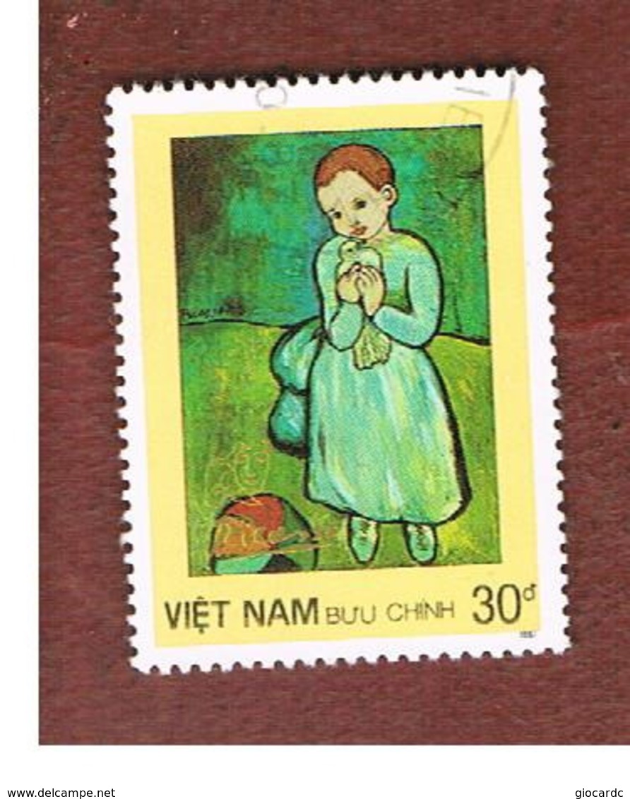 VIETNAM - SG 1127    -   1987 P. PICASSO PAINTINGS: CHILD WITH DOVE                    -    USED - Viêt-Nam