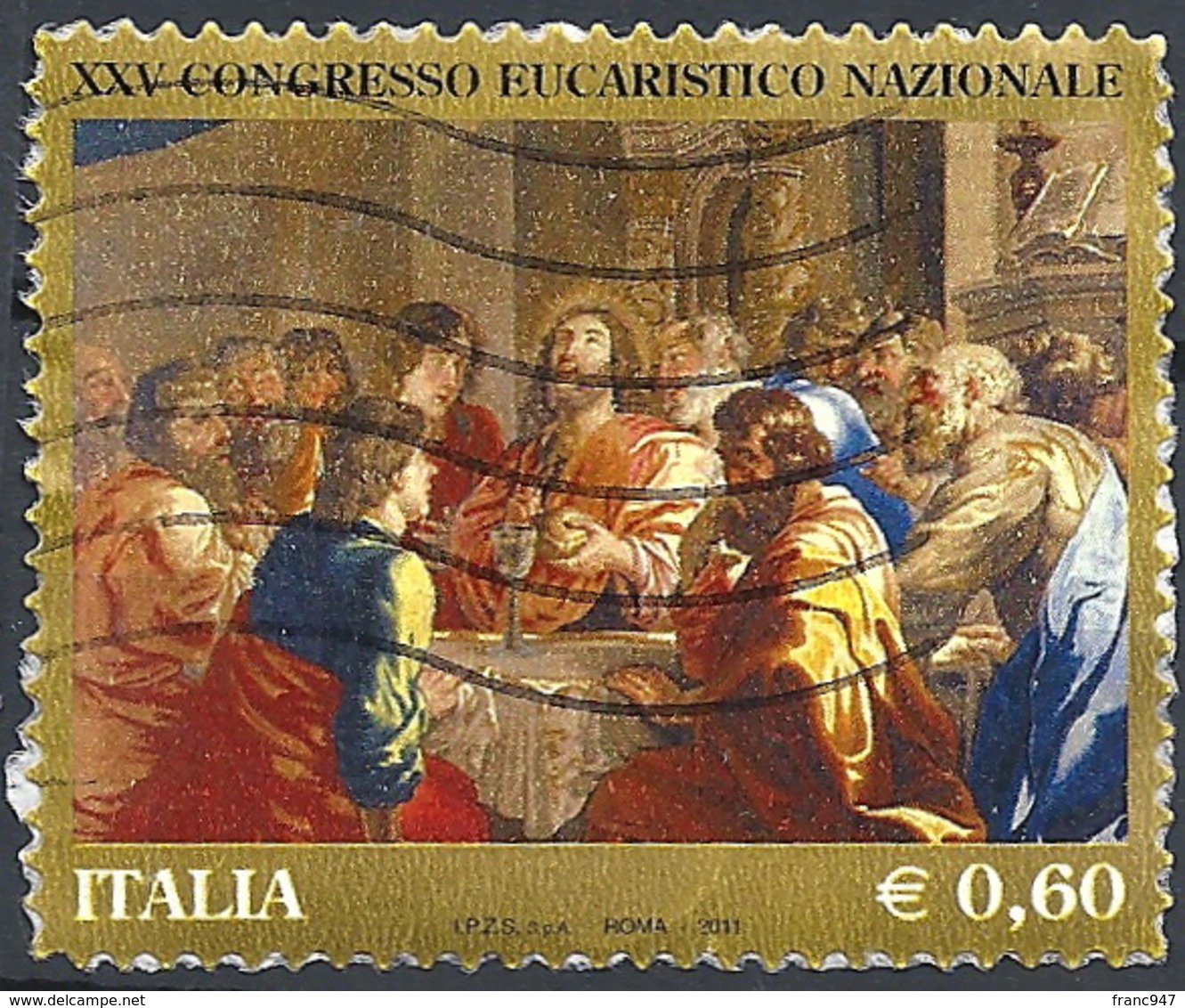 Italia, 2011 Congresso Eucaristico Nazionale, 0.60€ Multi # Sassone 3268 - Michel 3479 - Scott 3091  USATO - 2011-20: Usados
