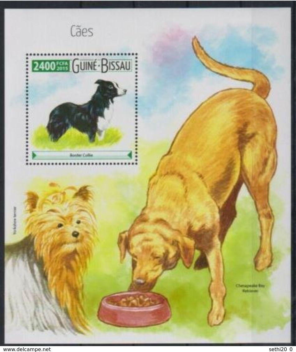 Guinée Bissau 2015  Chiens Dogs MNH - Louis Pasteur